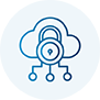 Secure Cloud Service Icon 91 x 91